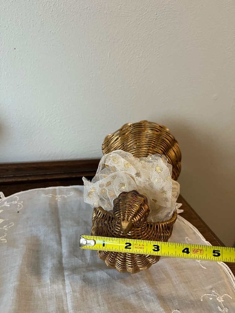 Gold Dove Wicker Basket