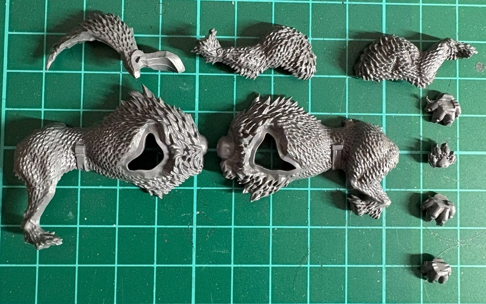 Space Wolves Thunderwolf Cavalry Wolf A | Torso Body Bits Warhammer 40K Kitbash