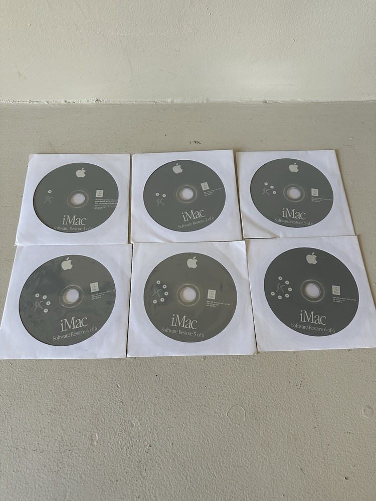 iMac Software Restore CD Disc Version 10.1.2 9.2.2 (6 Discs)