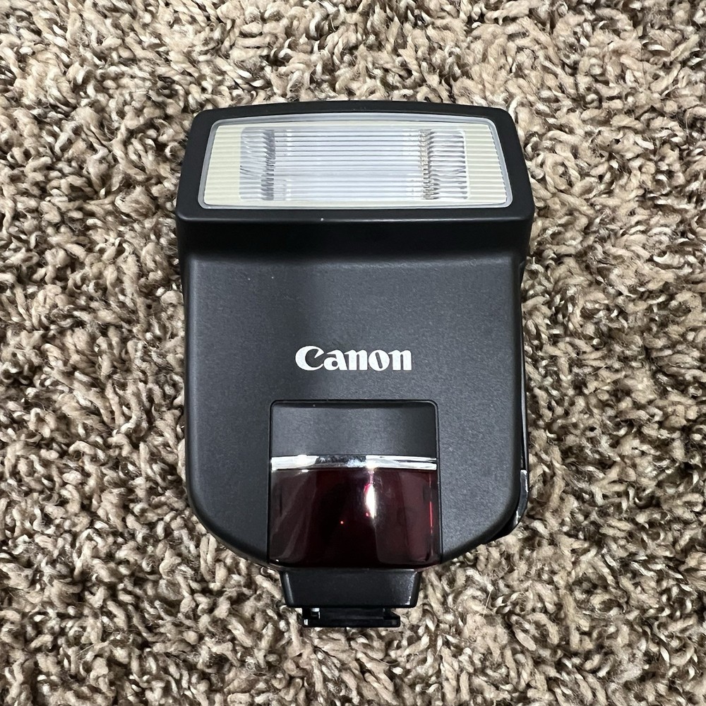 Canon Speedlite 220EX Shoe Mount External Flash w/ Soft Case Tested & Working