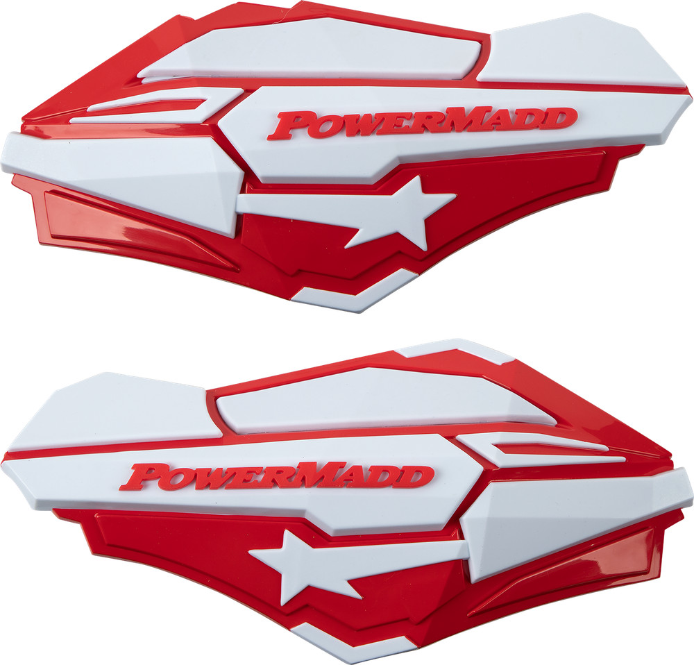 POWERMADD Sentinel Handguards - Red/White 34422