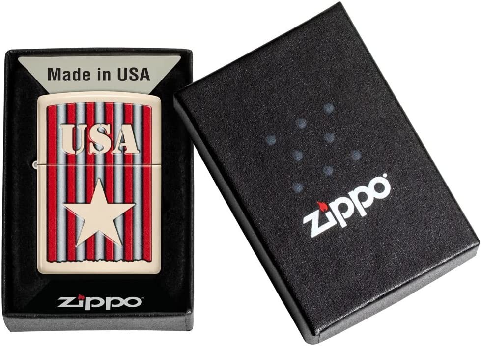 Zippo USA Design Flat Sand 48204