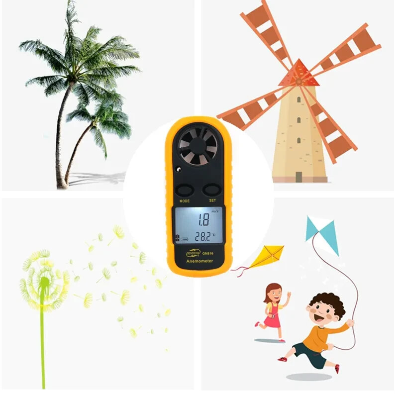 WIND ANEMOMETER /THERMOMETER BACKPACKERING/MOUNTAINEERING WIND SPEED GUAGE!!!!!!
