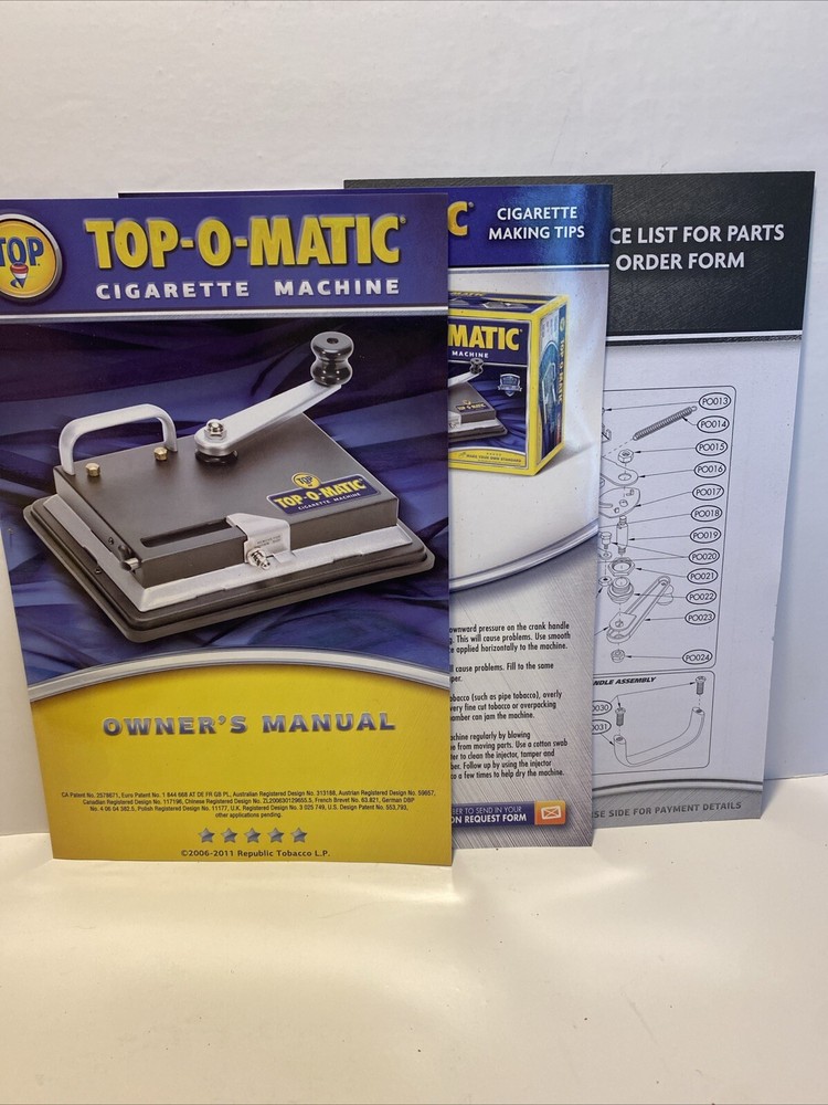 T.O.P. Top-O-Matic Cigarette Rolling Machine