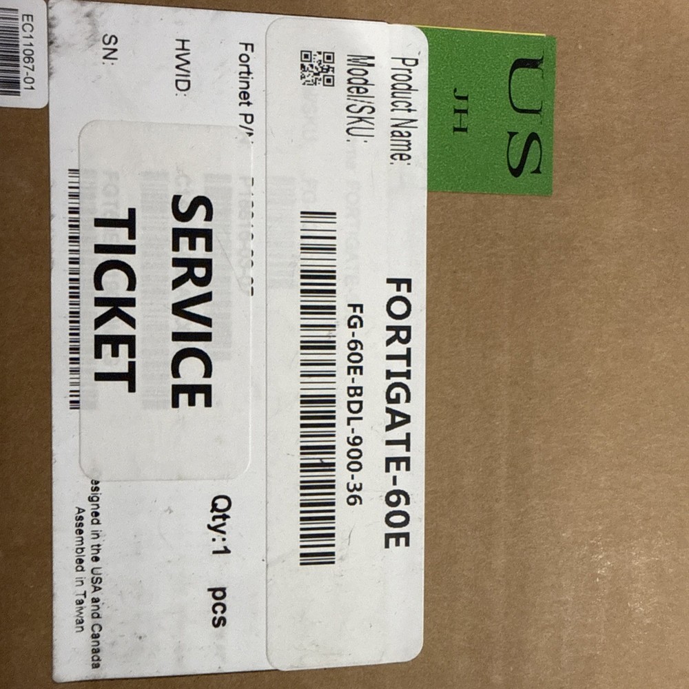 Fortinet FG-60E Fortigate-60E Network Security Firewall - Same Day Shipping
