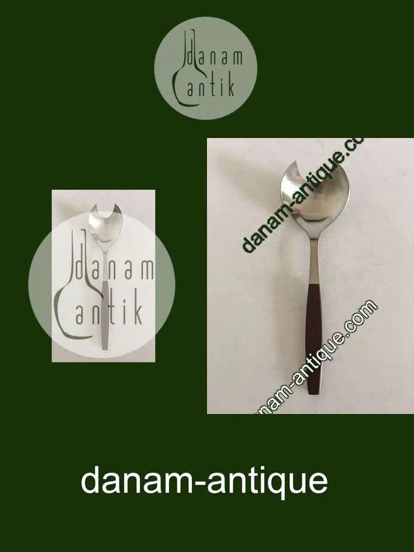 Georg Jensen Strata Brown Serving Fork / Spoon