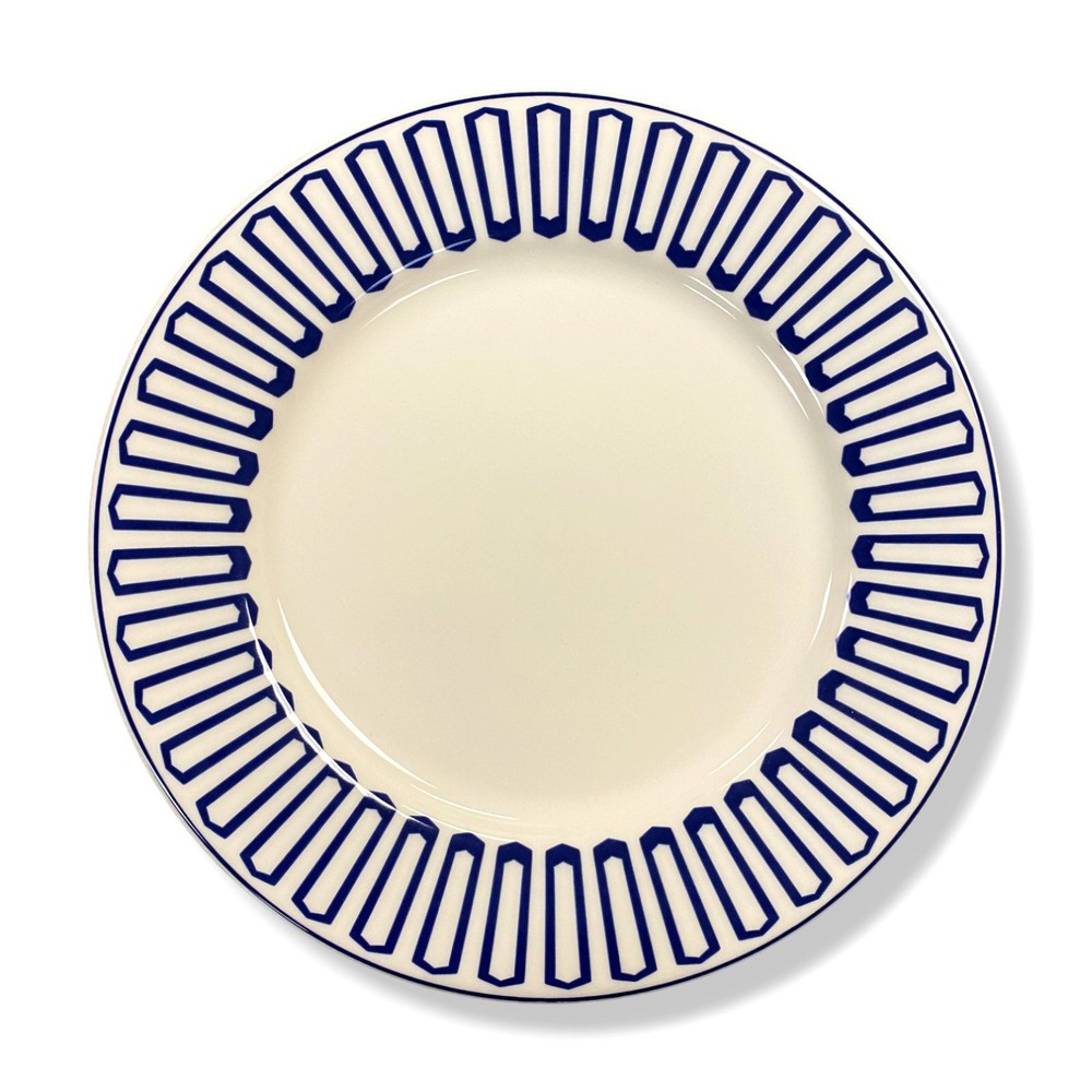 $220 Matceramica Blue Geometric Dinnerware 11-Piece Set
