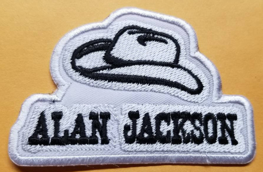 ALAN JACKSON COUNTRY Embroidered Patch approx 2.25x3.5"
