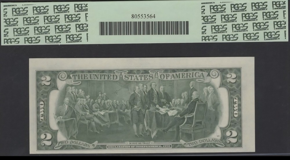 💫💥 ERROR 1976 2 dollars bill Cutting Error 63 PPQ
