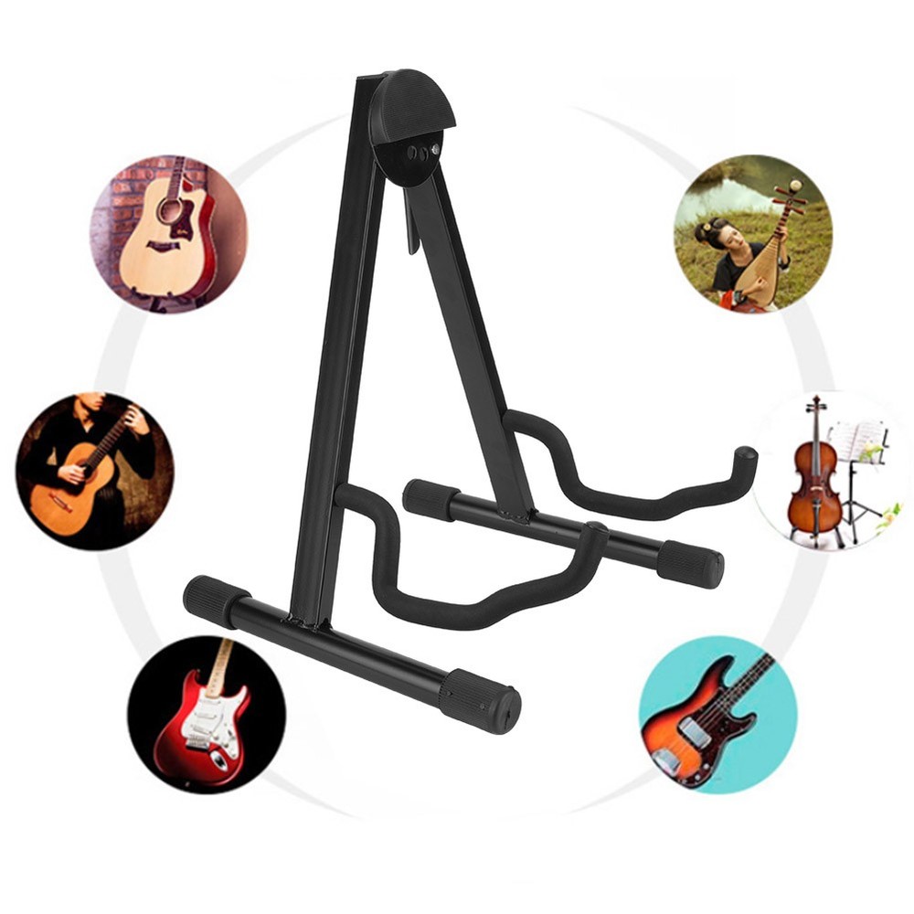 Black A Frame Adjustable Folding Cello Stand Support Musical Instrument WT