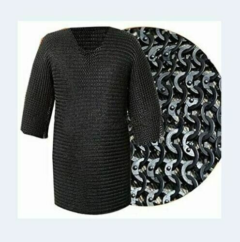 Roman Chainmail Shirt Flat Riveted Flat Washr Medieval ChainMail Armor
