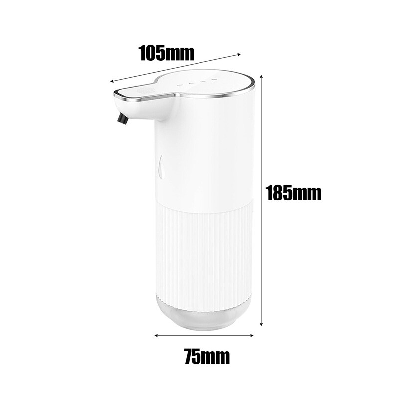 Automatic Foaming Soap Dispenser White Touchless 350ml USB Rechargeable