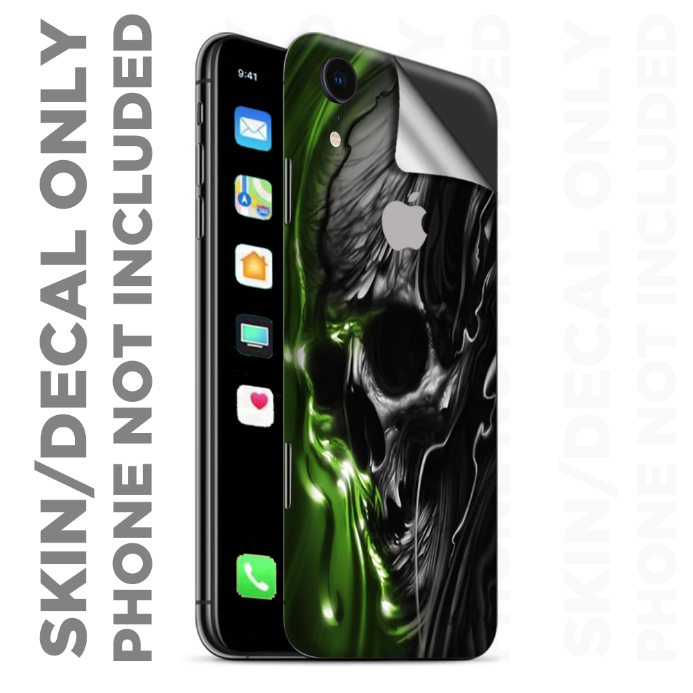 Skins Decal Wrap for Apple iPhone XR - Dark Skull