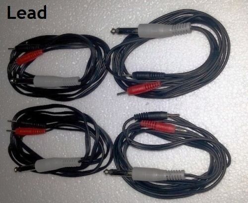 Electrotherapy Electrode Lead/Cable 4 Nos.for Dynoplus 4 Channel Stimulator &$A+