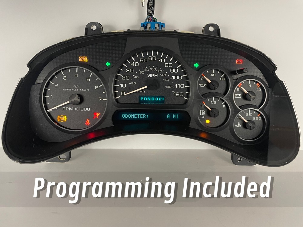02-04 Bravada Speedometer Instrument Gauge Cluster REBUILT