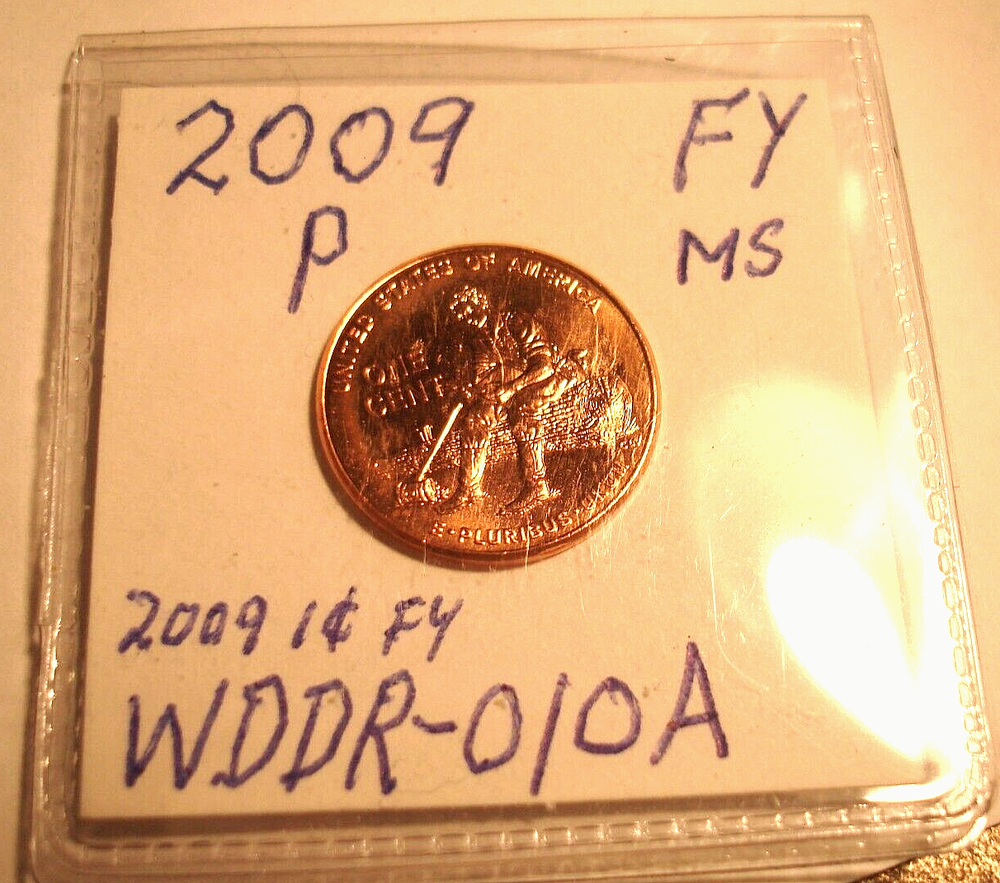 2009 P BU FY DOUBLED DIE REVERSE ERROR WDDR-010