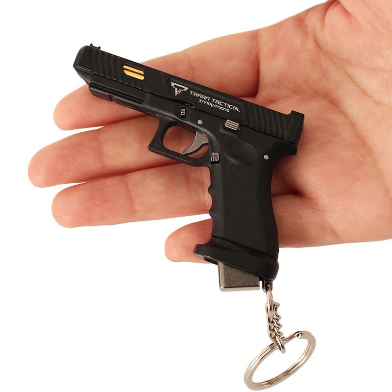 G34 Alloy Mini Pistol Keychain Toy 1:3 Scale Shell Ejection Assembly
