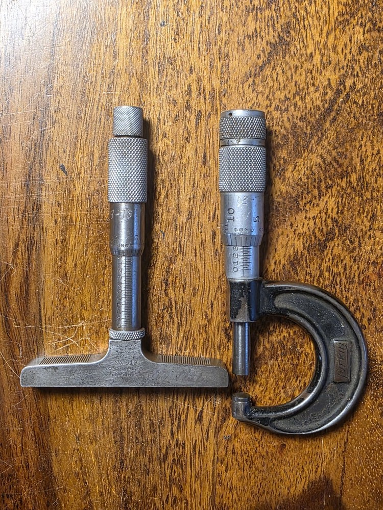 Lufkin Micrometers Outside (Model 1911) and Depth (Model 513)