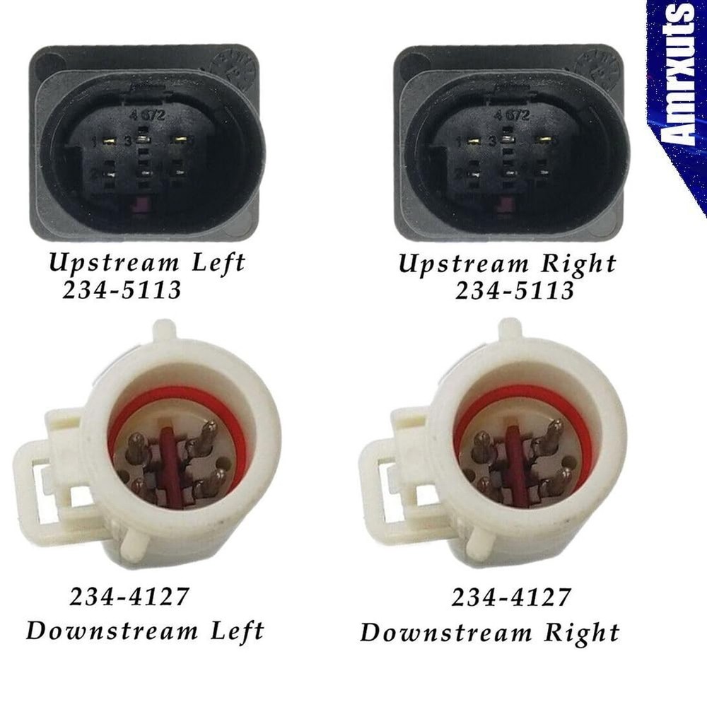 Amrxuts 4Pcs Upstream Downstream Air Fuel Ratio Sensor O2 Oxygen Sensor for F...