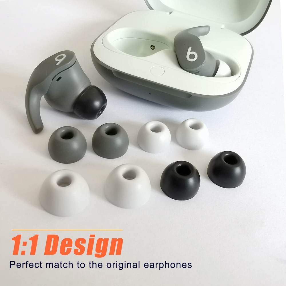 Luckvan Silicone Ear Tips for Beats Fit Pro/Beats Studio Buds Black