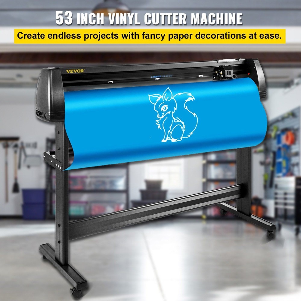 53in 1350mm LCD Vinyl Cutter Plotter & Stand & Signmaster Software