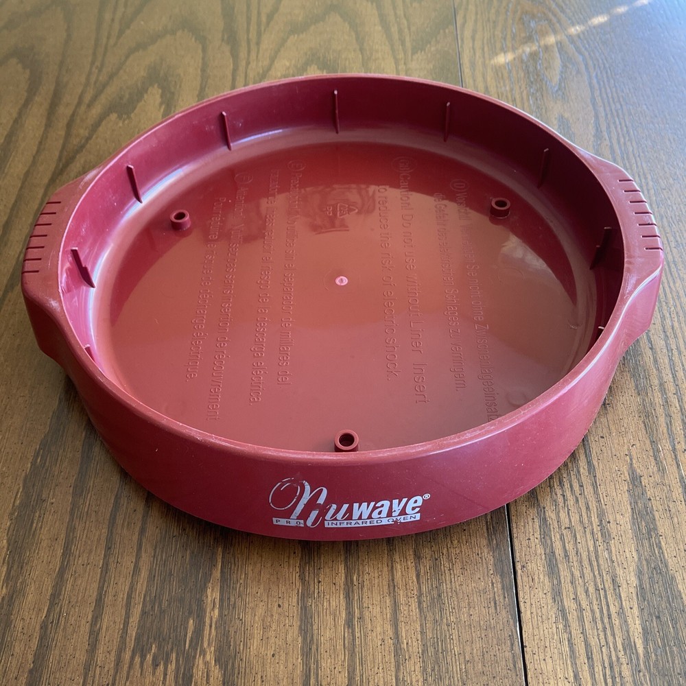 Nuwave Pro Plus Infrared Oven 20337 Replacement Bottom Red Base Part Pre-Loved