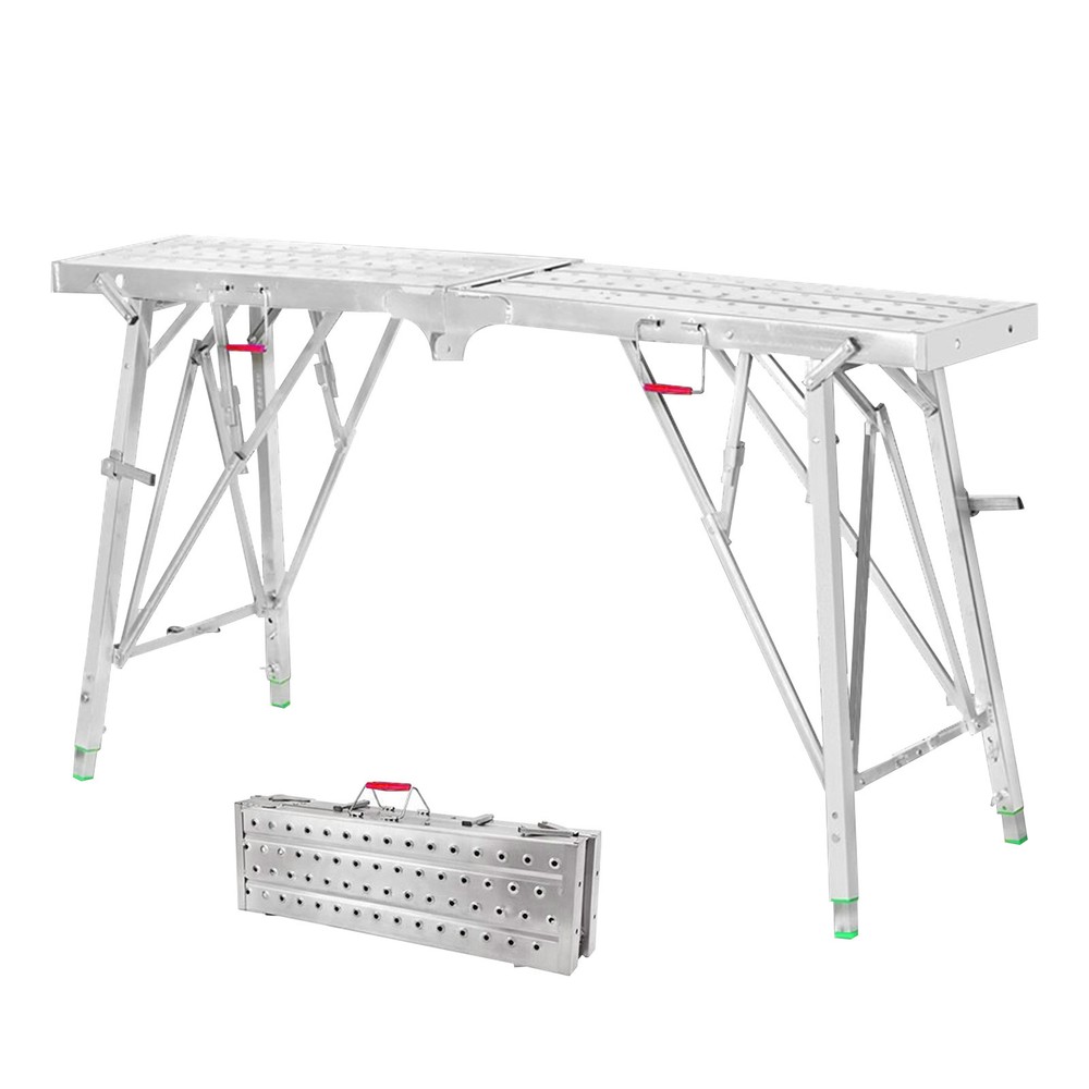 Folding Scaffolding Portable Work Platforms Step Ladder Height Adjustable