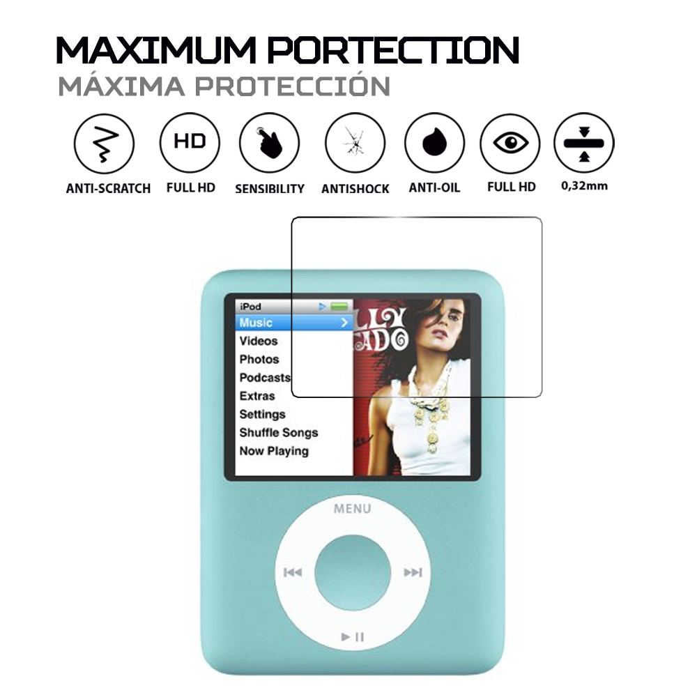 ANTISHOCK Screen protector for Apple Ipod Nano 3