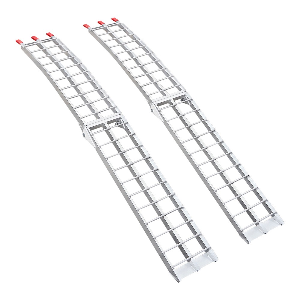 2PCS 12"x89" Aluminum Loading Trailer Ramps For Motorcycle ATV/UTV Truck 1500LBS