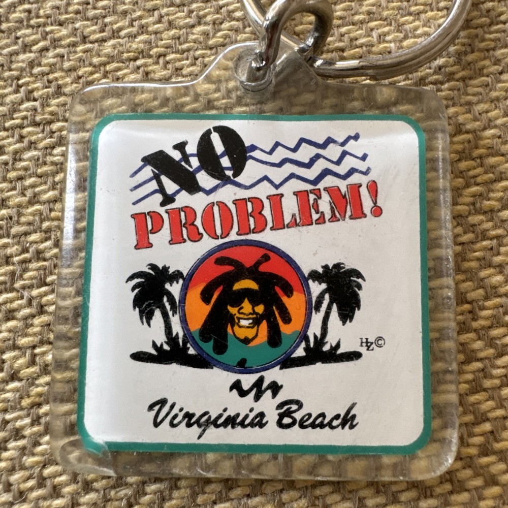 Vintage Keychain Virginia Beach No Problem