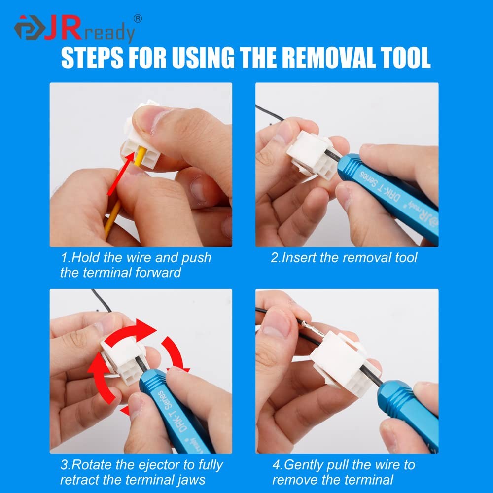 JRready ST5228 Extractor Tools,Removal Tools Kit for JST/AMP .062" /Molex...