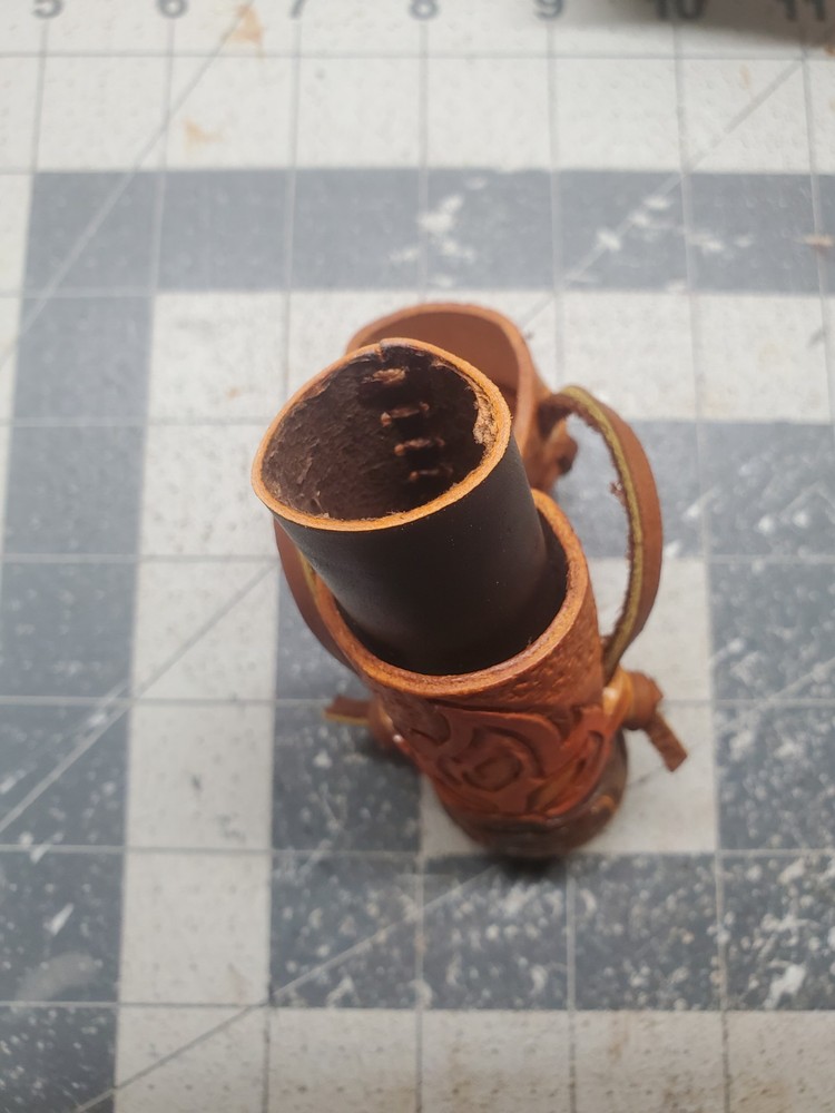 Bushcraft Pocket Fire Kit, Tooled Leather