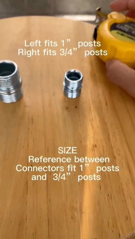 8PC 3/4" Threaded Pole Connectors, Shelf Post Couplers for Wire Rack Shelving