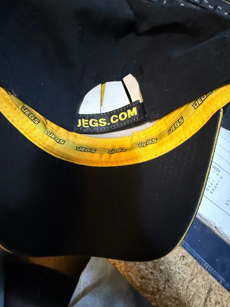JEGS Racing Hat Cap--Black-Adjustable Strap