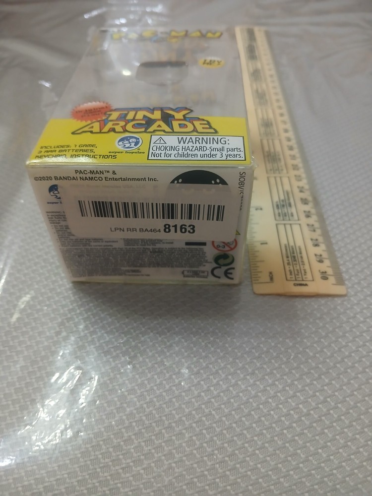 Pac Man Mini Arcade Machine Keychain 2017 Super Impulse Limited Bandai