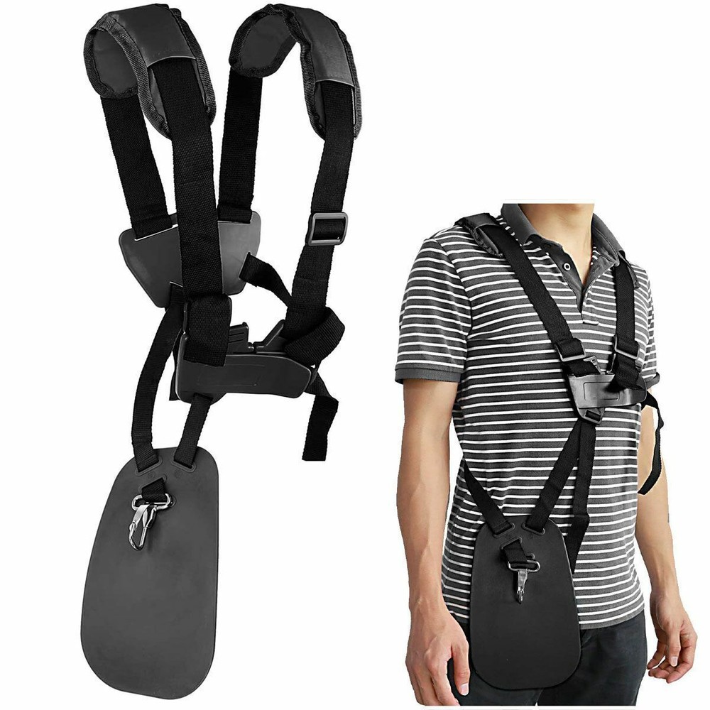 Universal Trimmer Double Shoulder Strap Harness Weed Eater Wacker Grass Edger