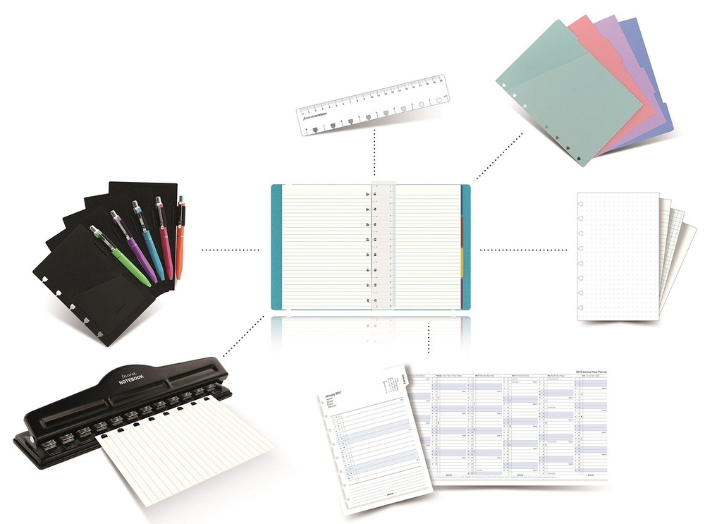 Filofax Refillable Notebook Black (B115007U) A5 Size