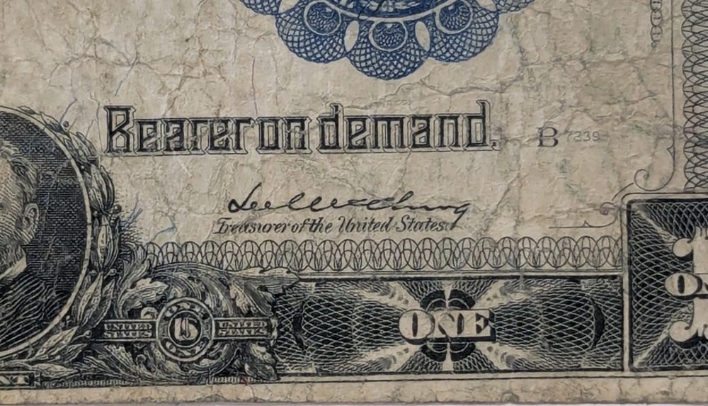 1899- $1 Black Eagle Silver Certificate Large Note Fr#230 Napier/McClung