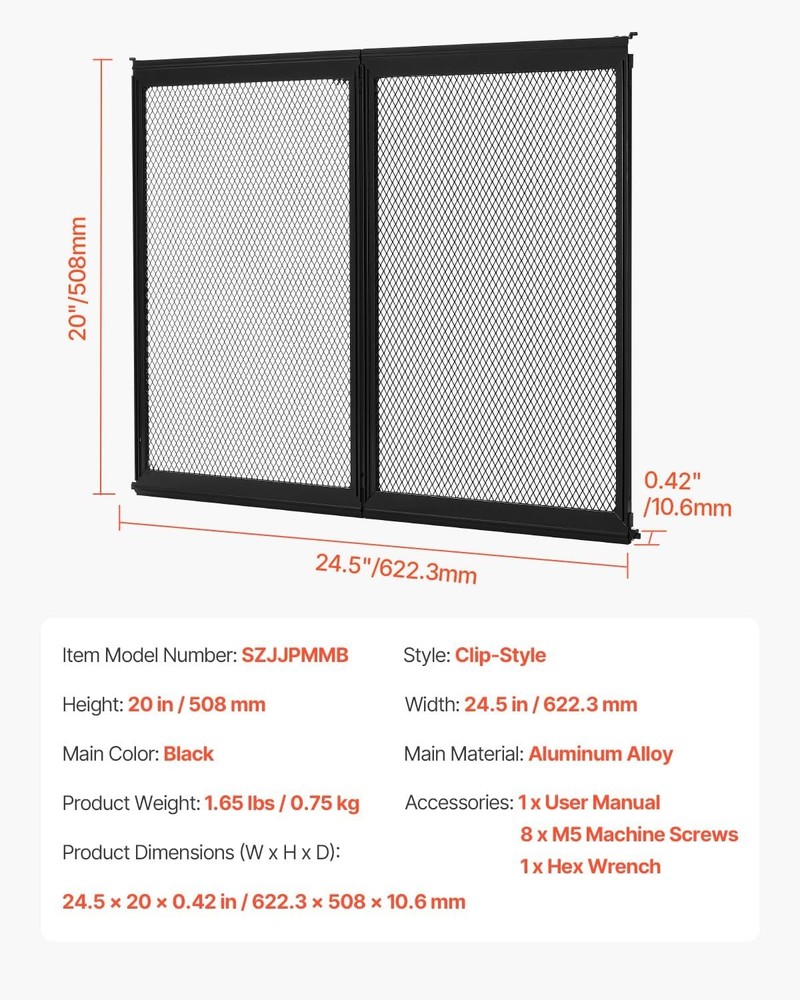 RV screen door protector, easy to install and remove, breathable protective mesh