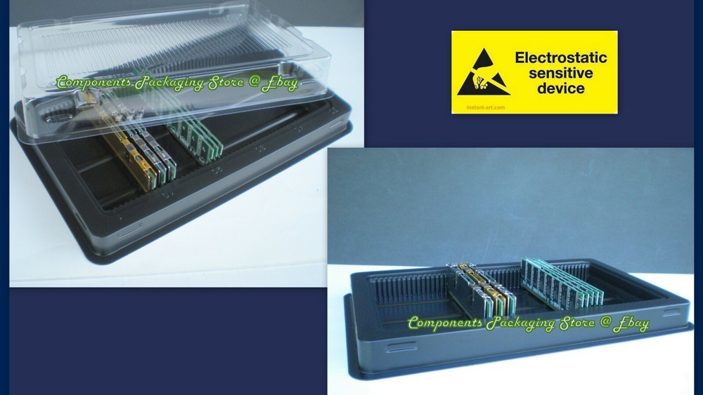 20 - Trays for DDR4 DDR3 DDR2 RAM Memory Case PC Server DIMM Modules - Fits 1000