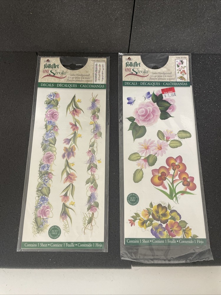 Plaid Decals Rub On transfers Large Lot