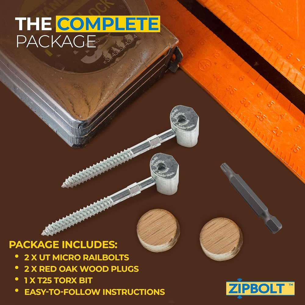 Zipbolt Micro Railbolt Handrail Connector 1 Pack