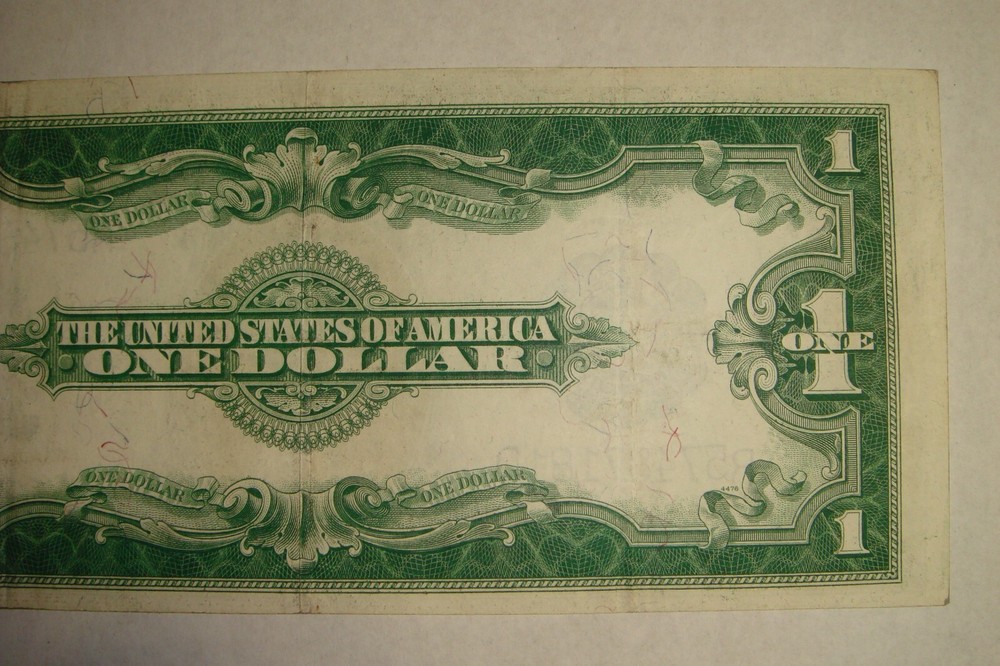 1923 ONE DOLLAR SILVER CERTIFICATE LARGE SIZE NOTE-VF/EF
