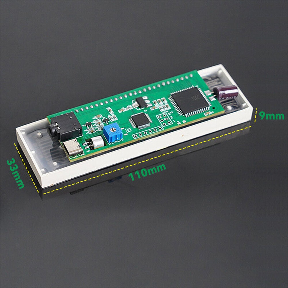 15-Segment White LED Bar Display Audio Level Indicator Music Spectrum VU Meter