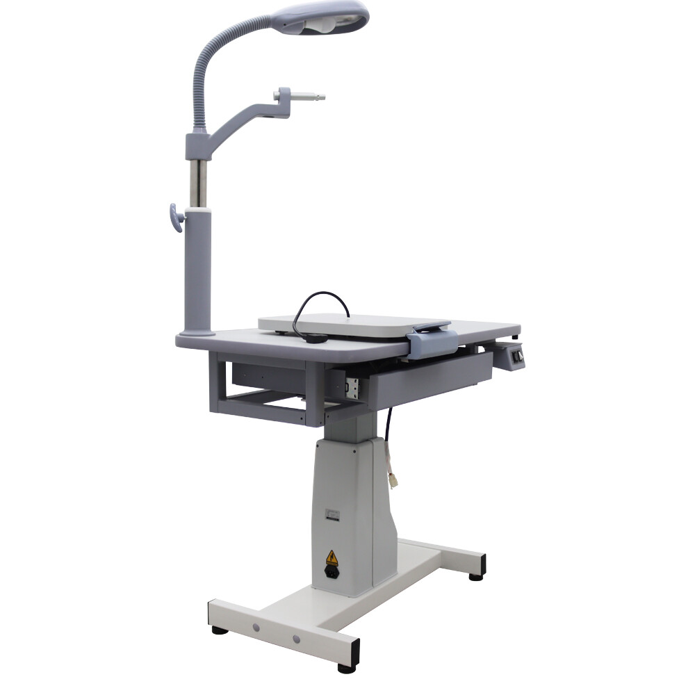 Auto Optical Optometry Table Eyeglass Test Adjustable Height 110V Load 165lbs