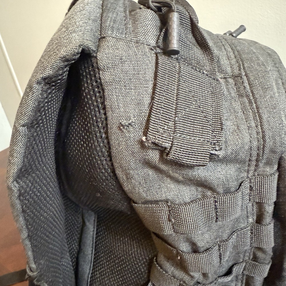 Samurai Tactical Black Backpack MOLLE System Military Style Utility Pack