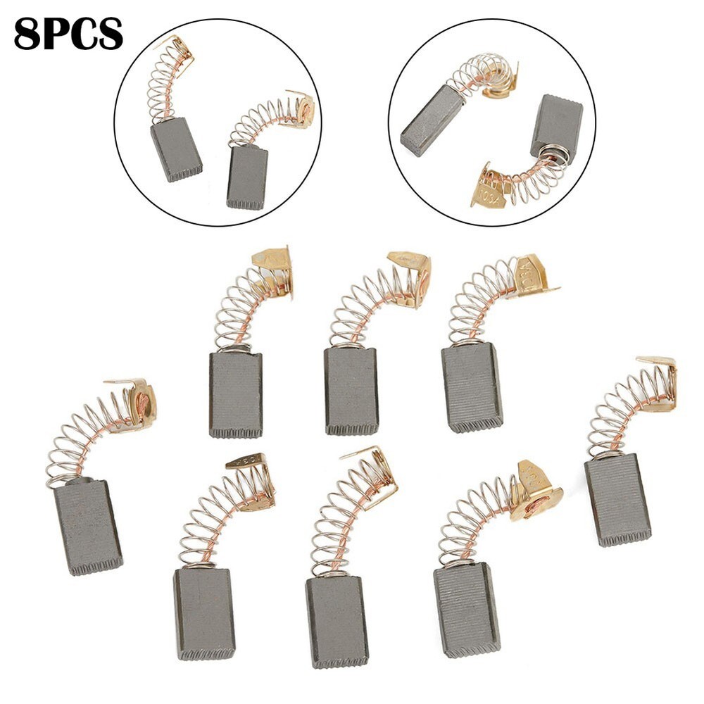 8Pcs Angle Grinder Motor Carbon Brushes Replacement Part For Power Tool New
