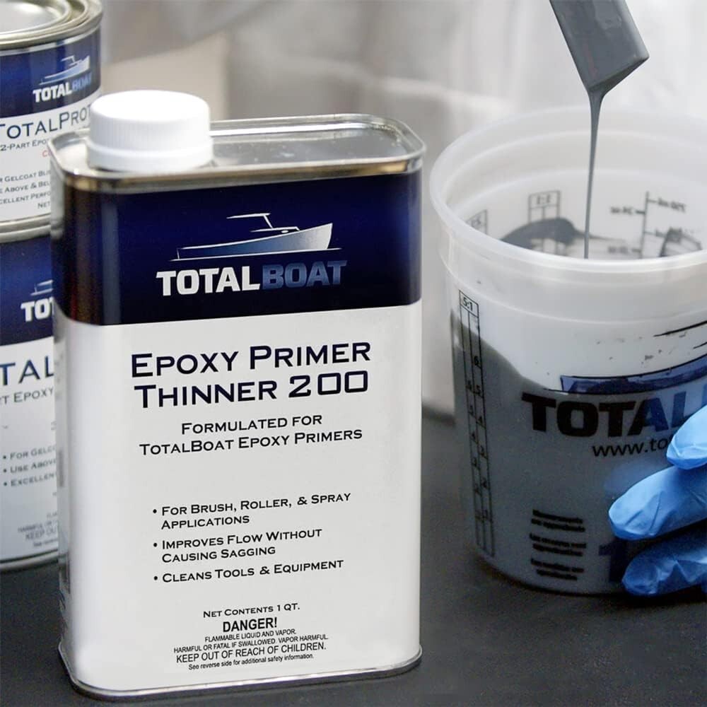 Totalboat Epoxy Primer Thinner 200 Marine Solvent