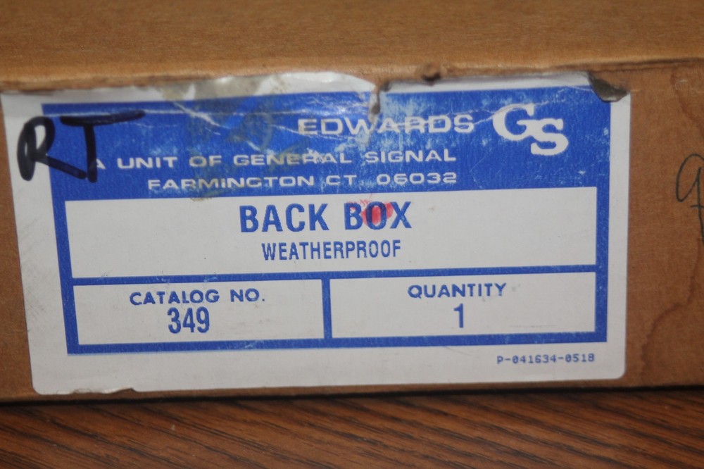 Edwards General Sign Weather Back