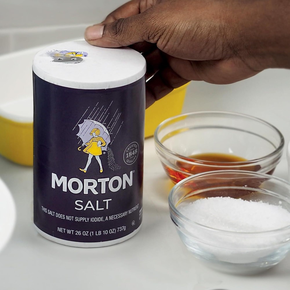 (Pack of 2) Morton All-Purpose Non-Iodized Table Salt 26 oz